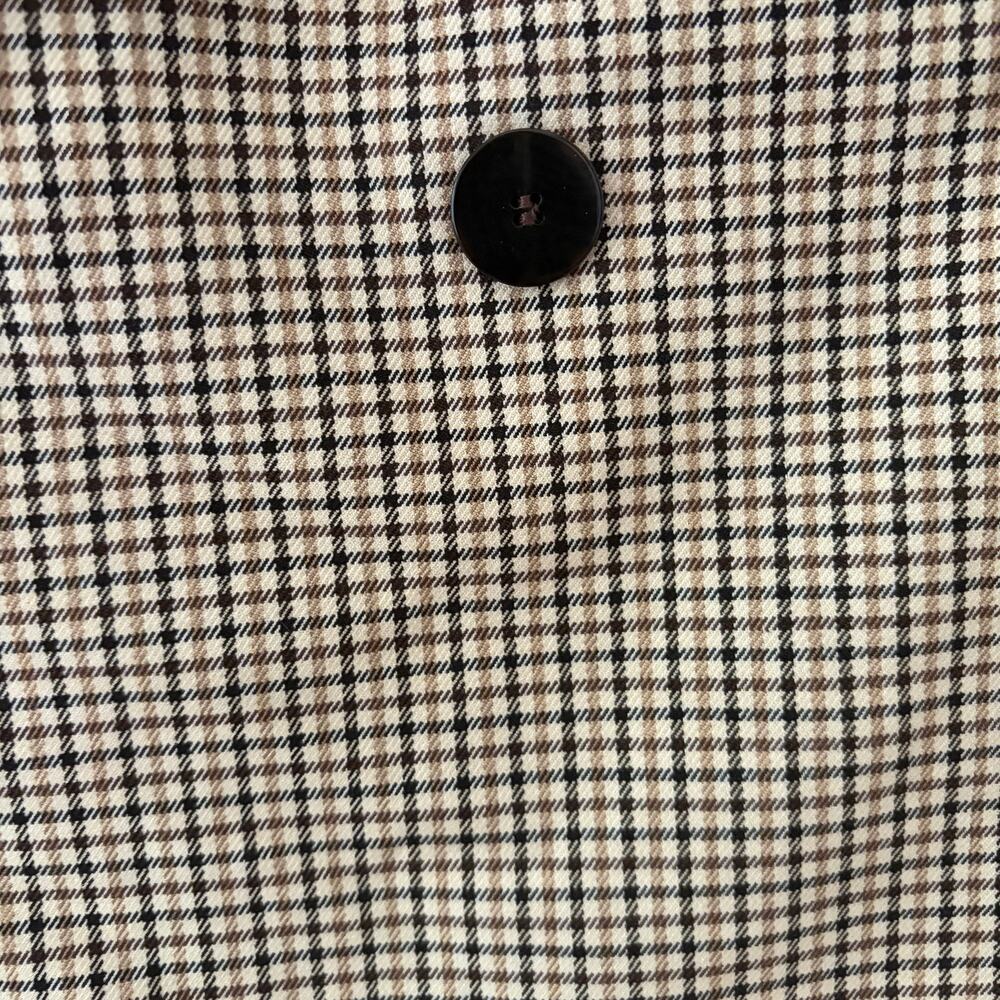 Joie houndstooth double-breasted Blazer Brown Size Medium - Picture 5 of 8
